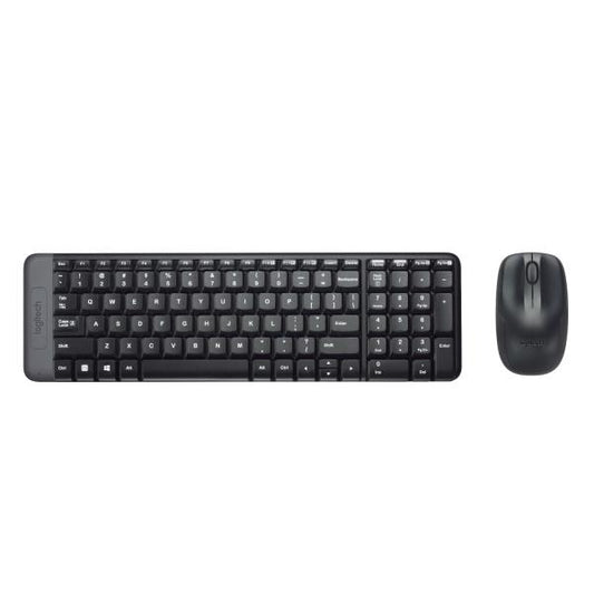 Tastiera Logitech Mk220 Log Cordless+mouse Nera Usb Retail 920-003721 - Logitech