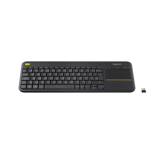 Logitech K400 Plus Tastiera Wireless Layout Italiano Con Touchpad Integrato Colore Nero - Logitech